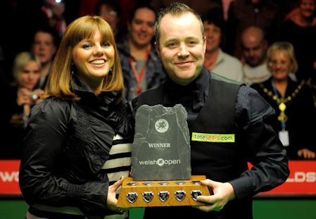 john higgins cue. John Higgins (Scotland) won